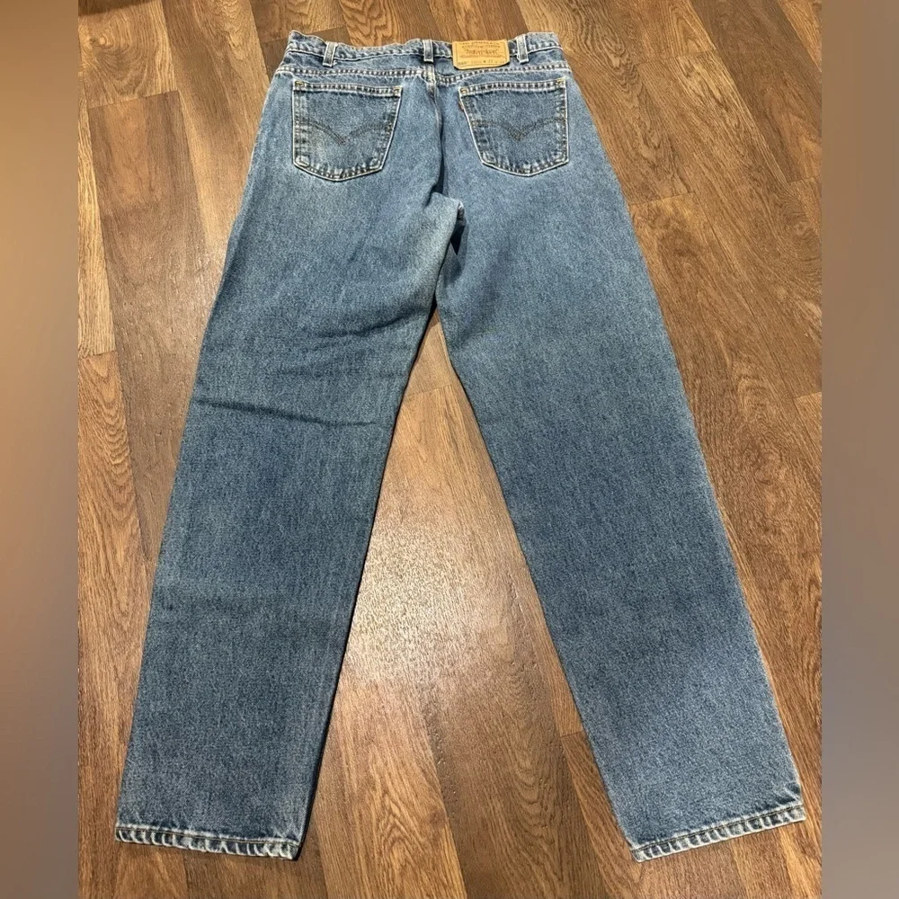 Levi’s 550 Vtg 1996 orange tab Men's Blue Tapered Relaxed Fit Denim Jeans 33x32